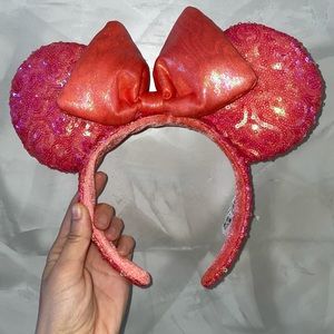 Like New Coral Disney Ears